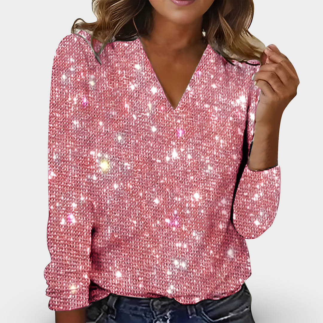 Victoria™ - V-neck Diamond Blouse